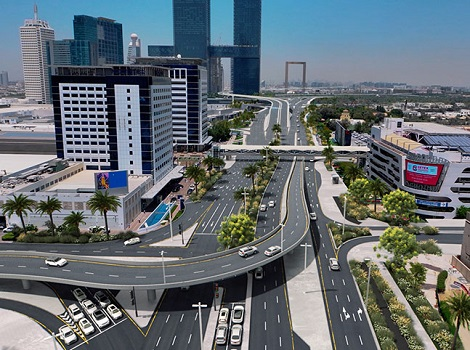 Opening Of A Bridge To Serve Traffic From Dubai World Trade Centre Onto Al Mustaqbal Street