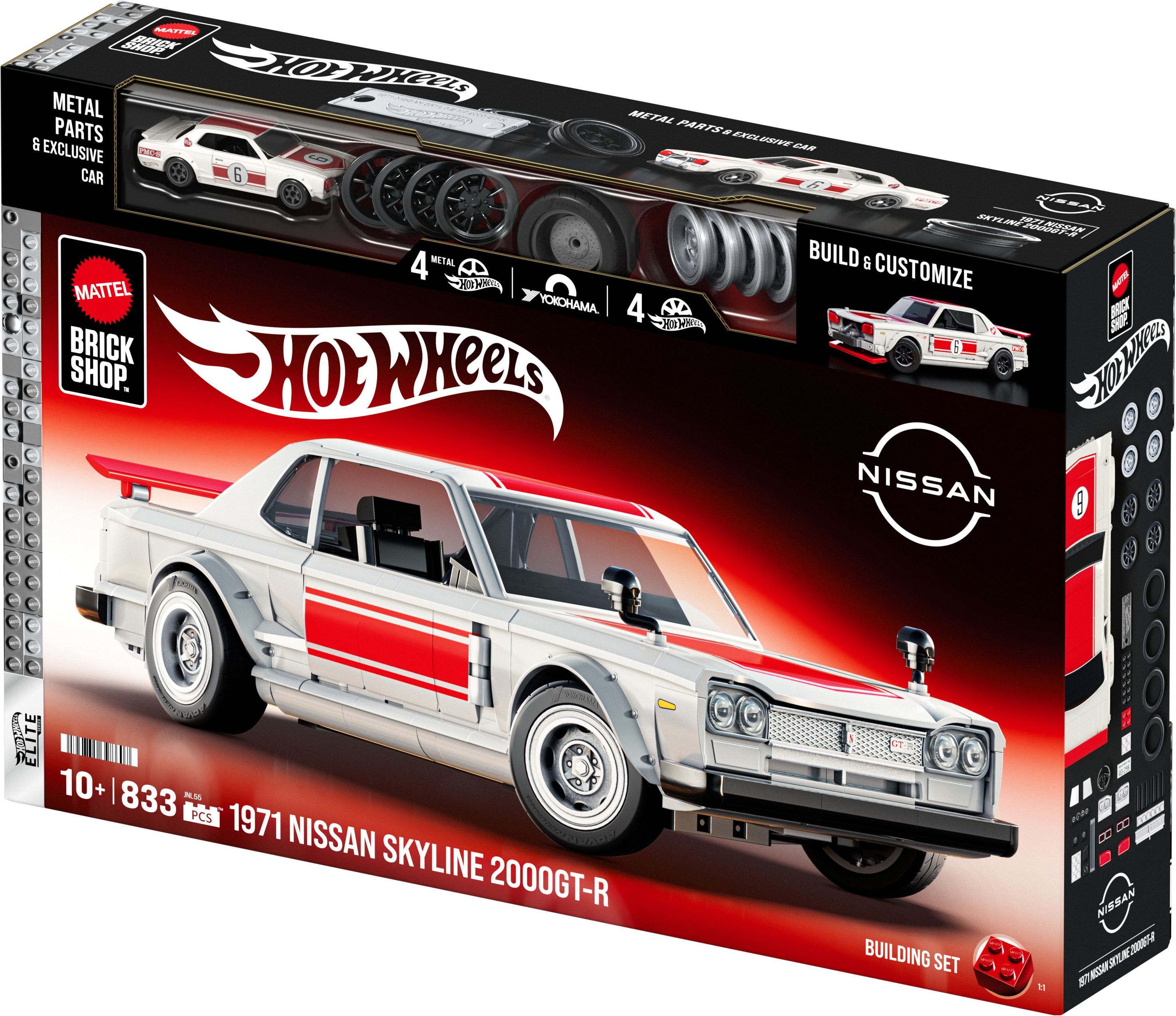 Mattel Brick Shop Adds Nissan To Its Lineup With 1971 Skyline GT-R